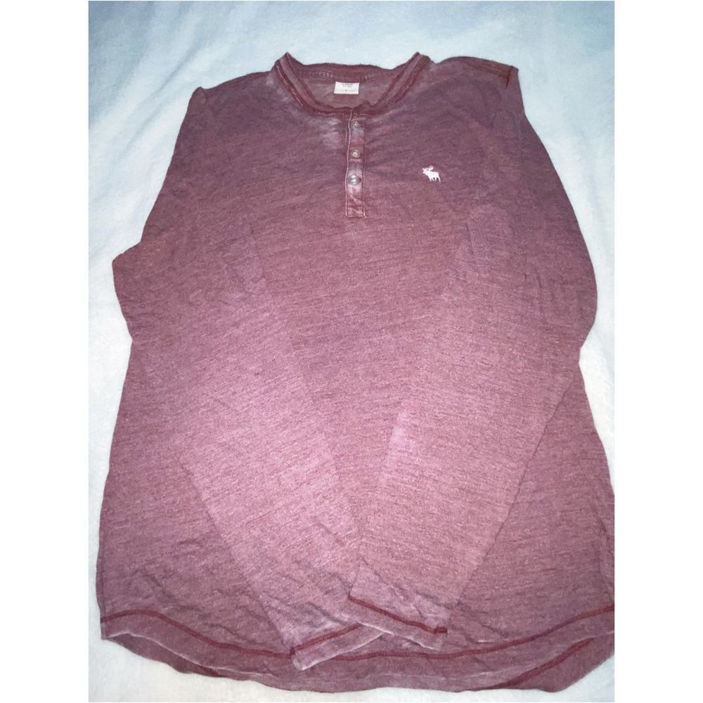 ABERCROMBIE & FITCH Men’s Long Sleeve Henley Shirt